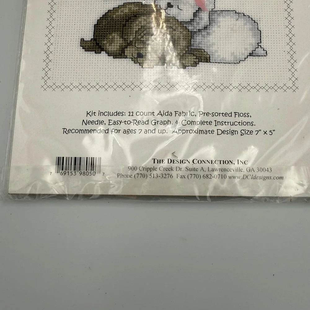 Kidstitch Sweet Dreams Cross Stitch Kit for Kids Dogs Puppies 7x5 Beginner NEW